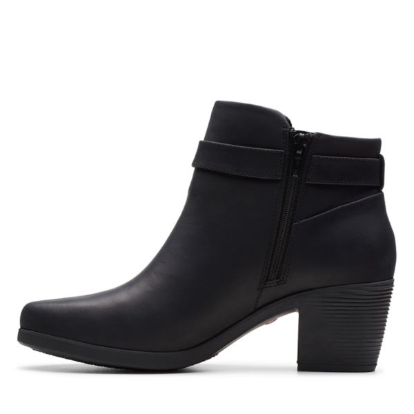 Clarks Womens Un Lindel Lo Ankle Boots Black | UK-274981